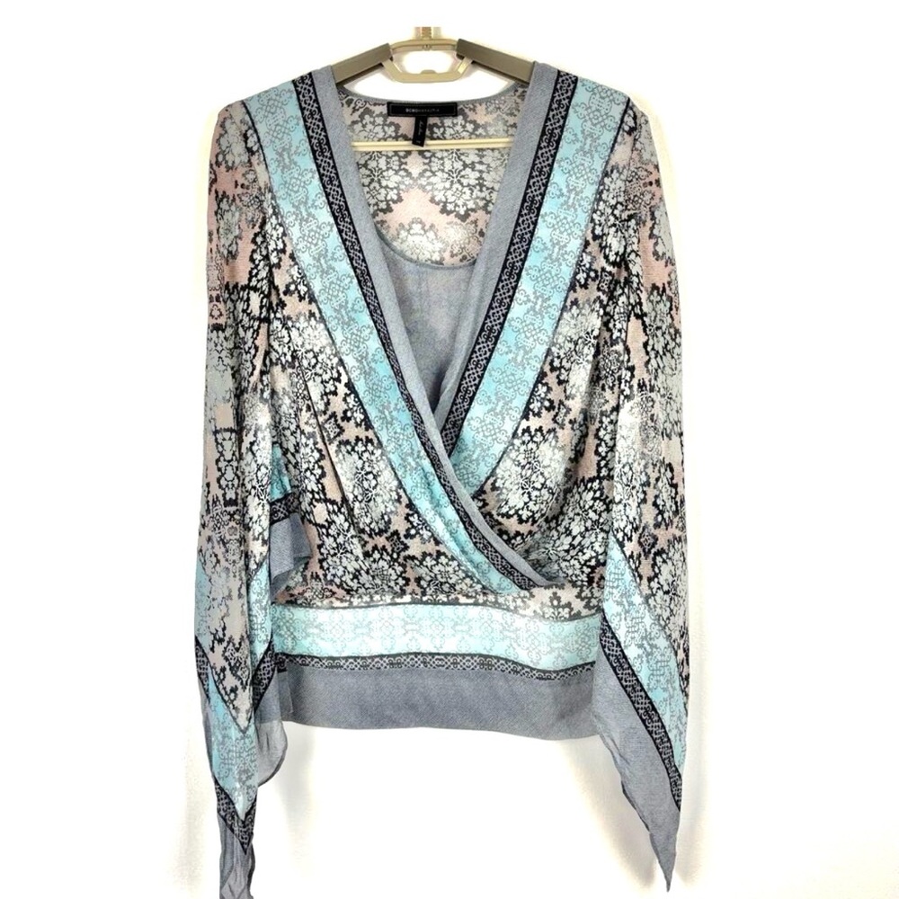 BCBGMaxAzria Kasia Silk Handkerchief Blouse🧚 - Picture 2 of 8